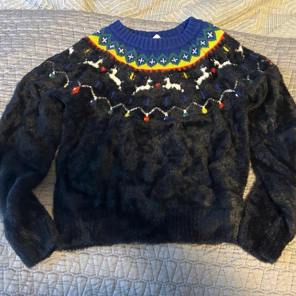 Hanna Andersson Fair Isle Holiday Sweater sz 6-7